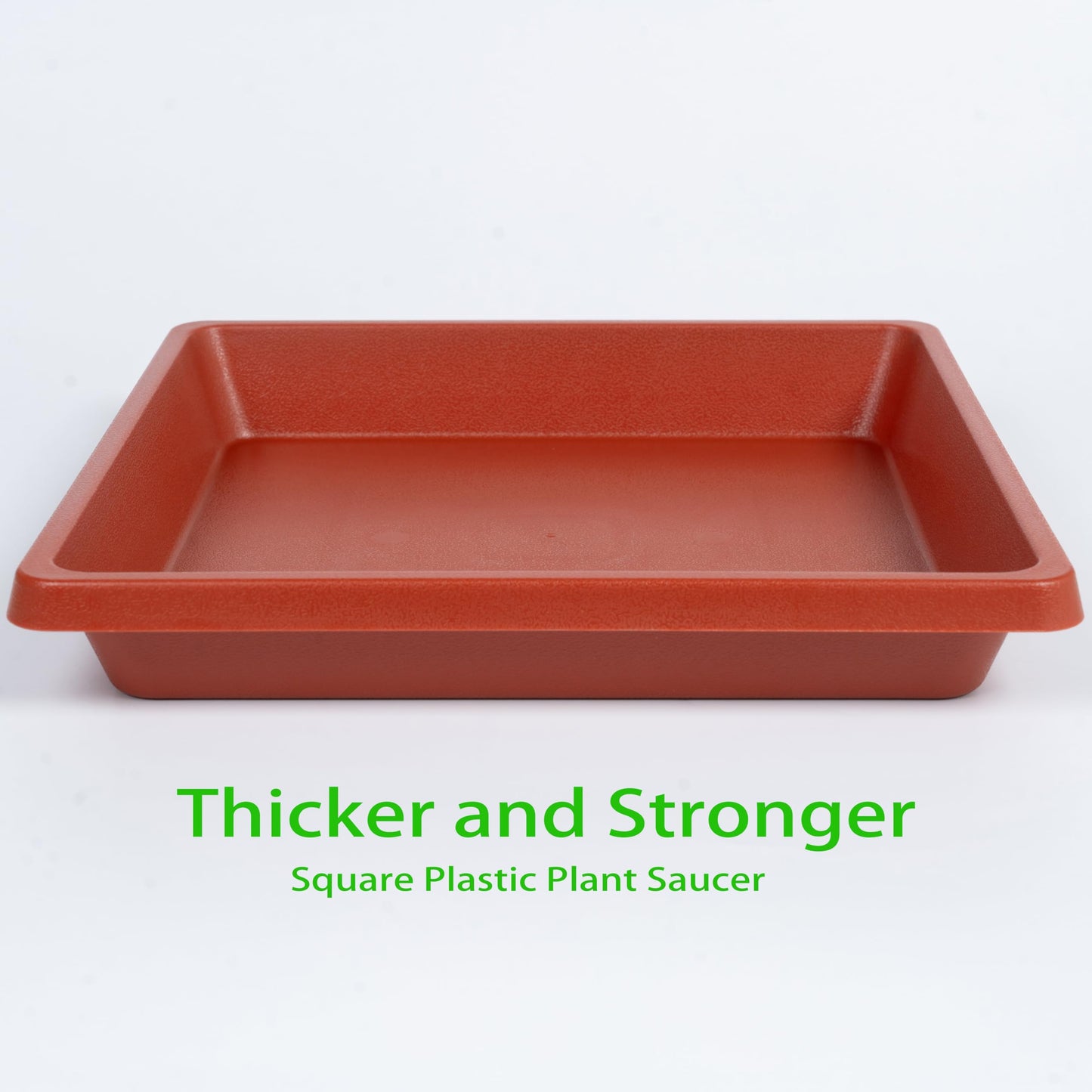 Plant Saucer 12 Inch Square 2 Pack, Plastic Plant Drip Trays, Plant Saucers for Indoors and Outdoors, Flower Pot Saucers, Saucers for Potted Plants, Planter Saucer, Plant Water Catcher Trays for Pots