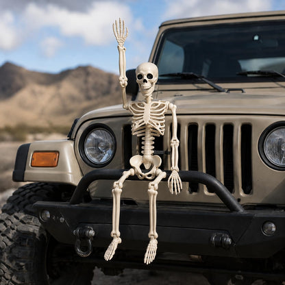 Aimeiar 2PCS 36" 3FT Posable Life Size Child Skeletons for Halloween Yard Decor Porch