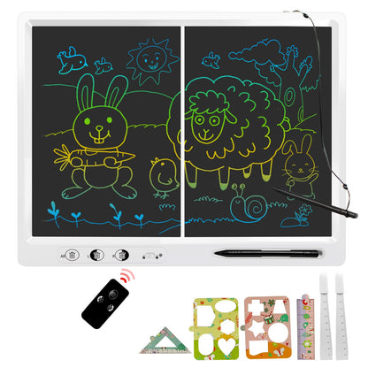 LCD Writing Tablet for Kids,22 Inches Colorful Screen Drawing Tabelt, Remote Split Screen Control Erasable Function,Educational and Learning Autism Toys 3-12 Year Christmas Gifts for Grandkids