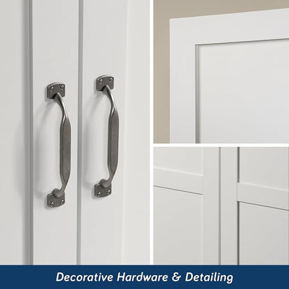 Sauder Select Storage Cabinet/ Pantry cabinets, White finish