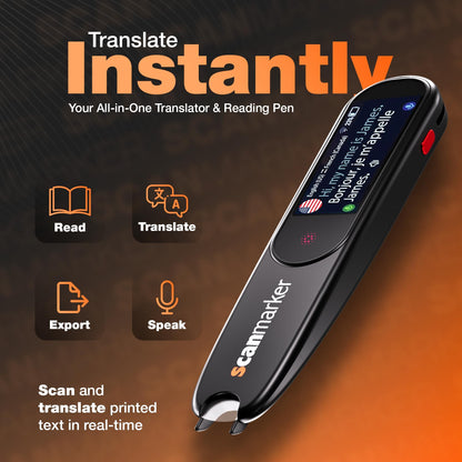 Scanmarker Pal - Translation Pen & Reading Pen for Language Learners, Dyslexia & Learning Difficulties | Translator Pen for 100+ Languages