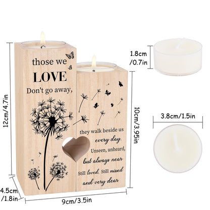 Sympathy Gifts for Loss of Loved One, Bereavement Candle Holders - Condolence Gift, Memorial Gifts for Mother Father Grandma