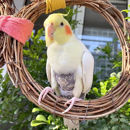 Bird Flight Suits Diapers, Parrot Flight Suits Diapers for Quaker Parakeets Cockatiels Conures Macaw African Grey, Bird Diaper, Parrot Clothes (Pink A,Sulphur-Crested Cockatoo)