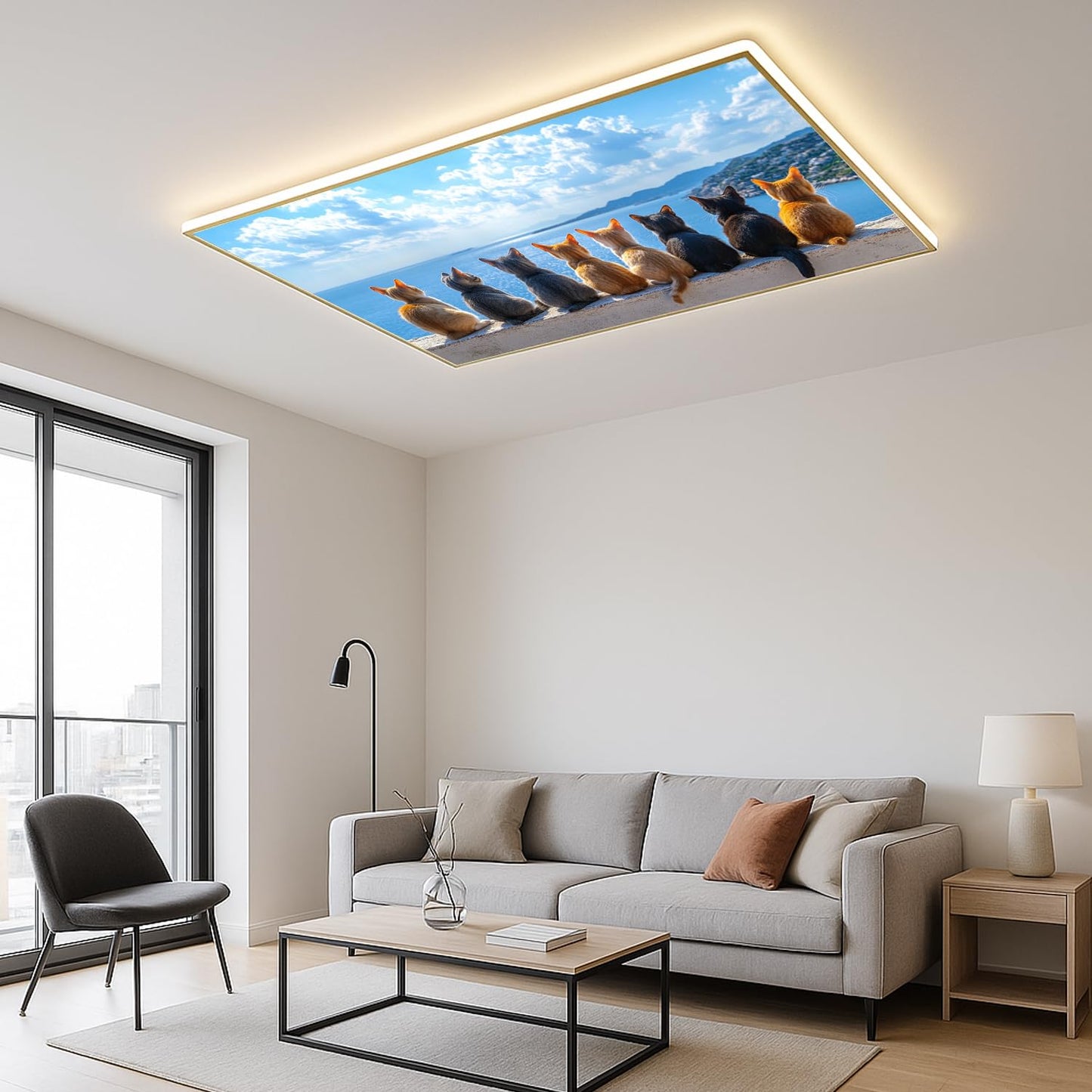 2 Pack Fluorescent Light Covers for 2 X 4 Ft Ceiling Lights – Magnetic Ceiling Light Cover Panels, Easy to Install, Ideal for Office, Classroom & Home Ceiling Lighting Decor