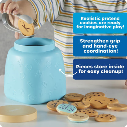 Learning Resources Alphabet Cookie Jar - ABC Toys for Kids, Alphabet Activities, Phonics Practice, Reading Practice, Language Development, Toddler Montessori Toys, Birthday Gifts for Boys and Girls