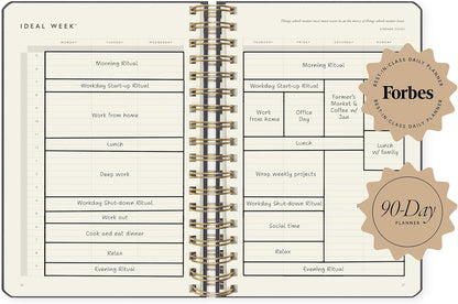 Full Focus Leather Coil Planner by Michael Hyatt - The #1 Daily Planner to Set Annual Goals, Increase Focus, Eliminate Overwhelm, and Achieve Your Biggest Goals - Hardcover (Oatmeal)