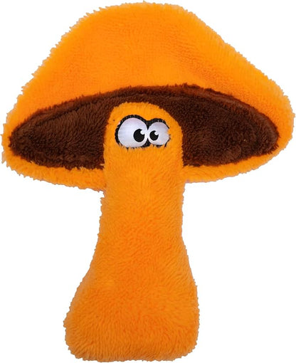 Cycle Dog Duraplush Large Mushroom (Colors May Vary): Sqeakerless Eco-Friendly and Durable Toy for Dogs | Perfect for Fetch and Tug-of-War Play | Made in USA