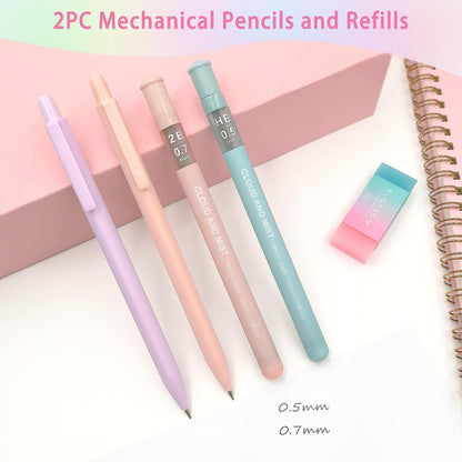 52Pcs Aesthetic Bible Study Supplies,Bible Journaling Kit Note Taking Sets for Women, with Large Rainbow Pencil Pouch, Journal Notebook,No Bleed Highlighters and Pens,Sticky Notes, (Multicolor)