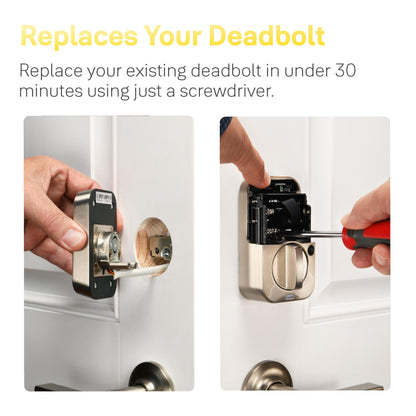 Yale Security Assure Lock 2 Plus Apple Home Keys (Tap to Open) Deadbolt, Satin Nickel Smart Keyless Entry Door Lock with Wi-Fi Connected Keypad for Code Entry and Remote Access, YRD450-N-WF1-619