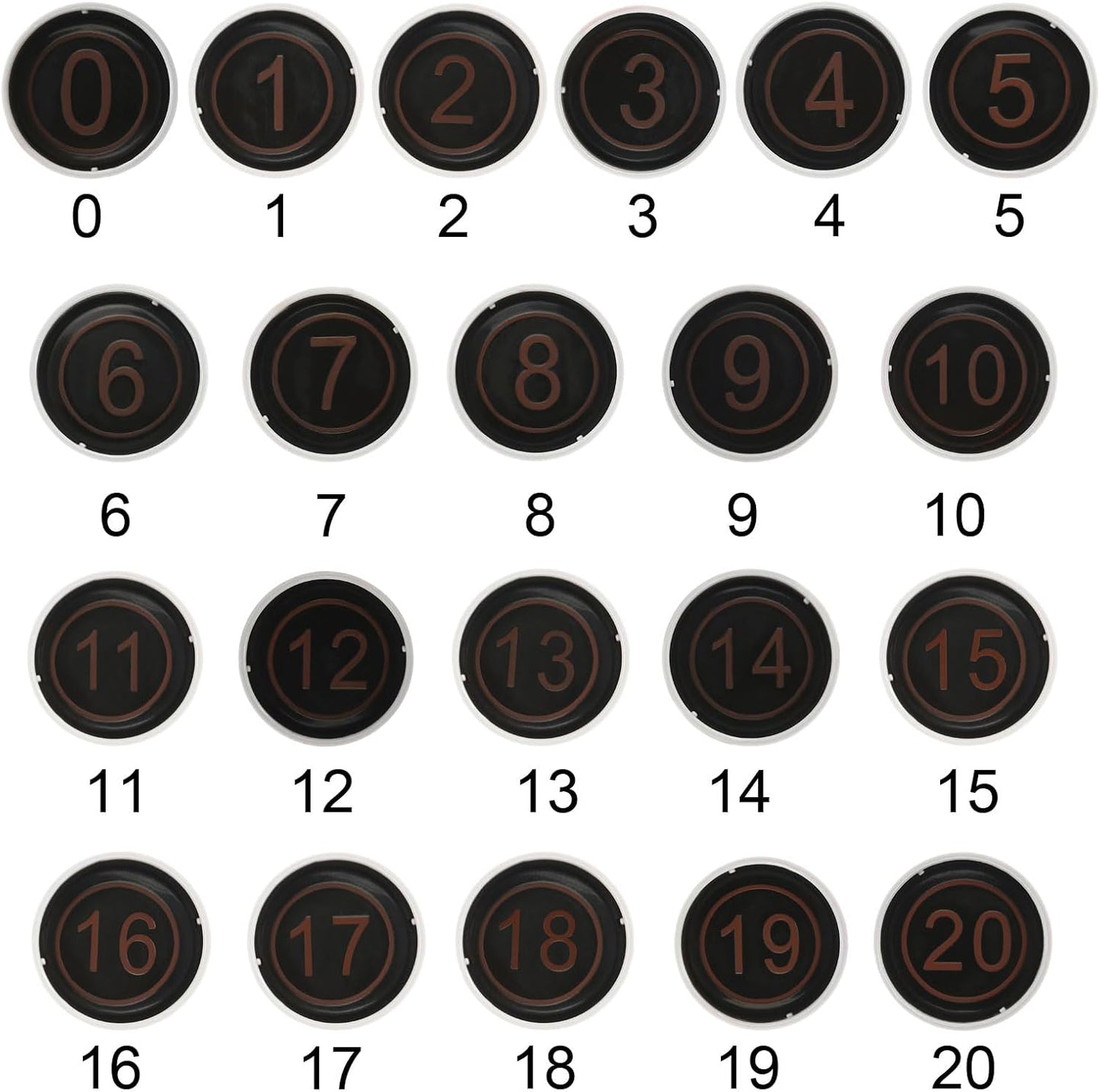 PATIKIL Number Stamps Self Inking, Numeral 18 Number Stamp Teacher Stamp Initial Stamp Ink Stamp for Class Notebook Scrapbooking DIY Craft Style 2, Red Ink