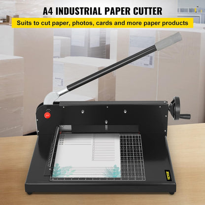 VEVOR Guillotine Paper Cutter 12",Heavy Duty Paper Cutter A4 400 Sheets, Paper Guillotine Cutting Width 30 cm,Paper Slicer Cutting Thickness Max 4 cm, Paper Slicer for Cutting Paper, PVC etc
