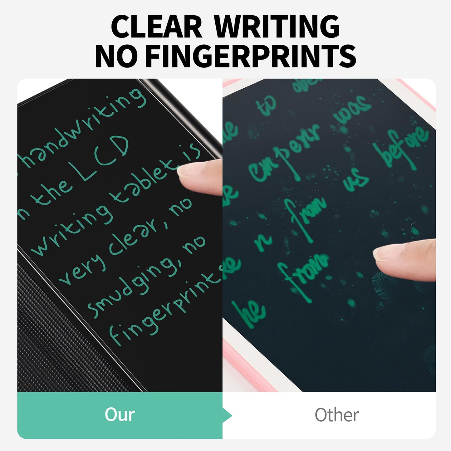 LCD Writing Tablet for Adult: Mini 6.5 Inch Full Screen Digital Notepad with Hall Switch and Tablet Case Reusable Writing Pad Portable Use for Office Study Teaching