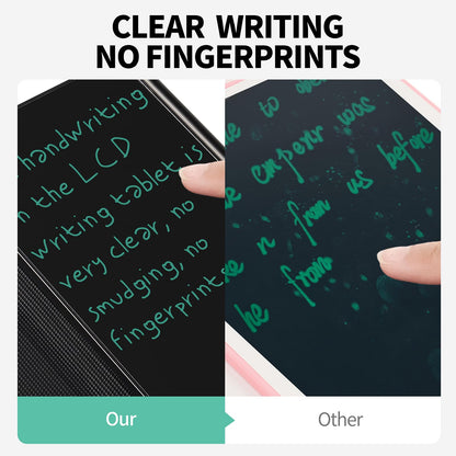 LCD Writing Tablet for Adult: Mini 6.5 Inch Full Screen Digital Notepad with Hall Switch and Tablet Case Reusable Writing Pad Portable Use for Office Study Teaching