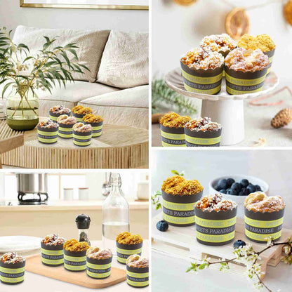 SurpriseSeptember 6PCS Artificial fake cupcake, lifelike fake food display, fake cakes bread dessert decoration, used for party, family decoration, display props artificial cake model (B)