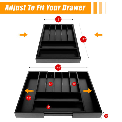 Kitchen Silverware Drawer Organizer and Storage Cabinet Utensil Rack Bathroom Counter Vanity Extra Large Big Cooking Drawer Organizers Countertop Pantry Storage Cabinet Best Kitchen Must Haves 2025