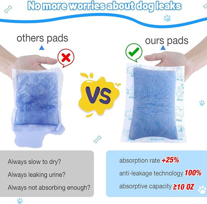 Dog Diaper Liners for Dog Diapers Male and Female 100ct Super Absorption Disposable Booster Pads for Most Reusable Pet Belly Bands, Washable Puppy Diapers Female and Male Wraps