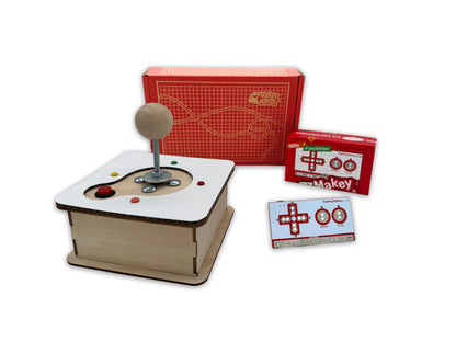 Makey Makey Retro Joystick Invention Launchpad Starter Bundle - Activity kit for STEM Engineering and Coding - Build, Customize, and Play Your Own Arcade Games