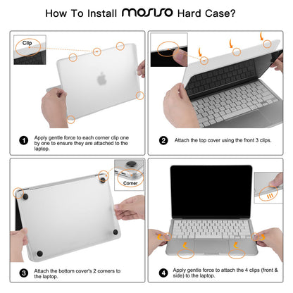 MOSISO Compatible with MacBook Neo Case 13 inch 2026 Release Model A3404, Seamlessly Closes&Fingerprints-Resistant Protective Hard Shell Cover, Great for Work Travel Study Daily Use, Matte Clear