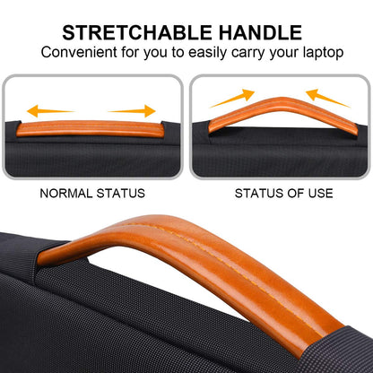 Lacdo 360° Protective 16 Inch Laptop Sleeve Case for 16 Inch HP Lenovo ASUS Acer Dell Laptop/HP Pavilion Envy/Lenovo ThinkPad IdeaPad/Acer Swift/ASUS Vivobook/Dell Computer Bag, Black