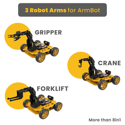 REX Evolution 8in1 Robotics Kit: Coding Robot Kit, Robotics Kit for Adults, Electronic DIY Smart Car Kit, 8 Model Robotics Set, Robot Kit