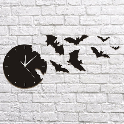 The Geeky Days Bat Clock Analog Wall Watch, 11.81 inch, Black