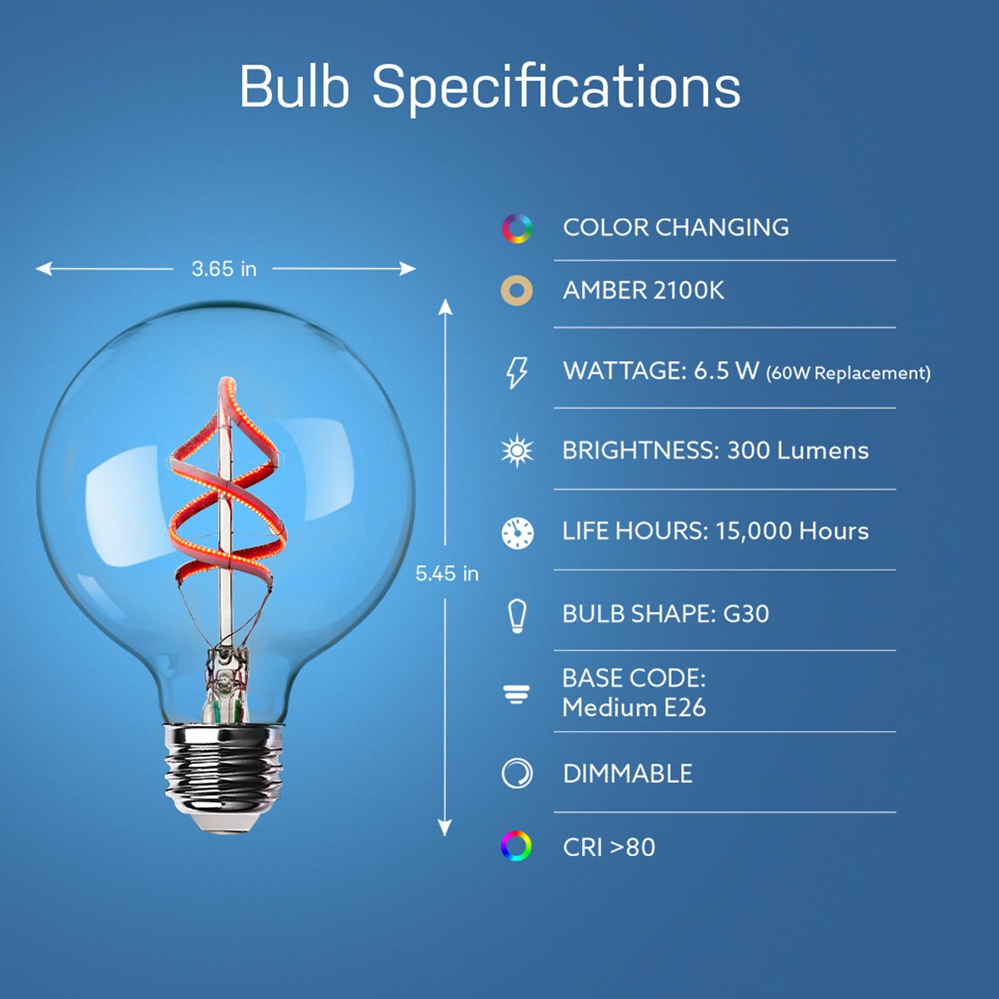 Feit Electric Smart Light Bulbs, 2.4Ghz WiFi Light Bulbs, No Hub Needed, Works with Alexa and Google, Dimmable 60 Watt = LED 9W, OM60/950CA/AG/3, 5000K Day Light, 3 Pack