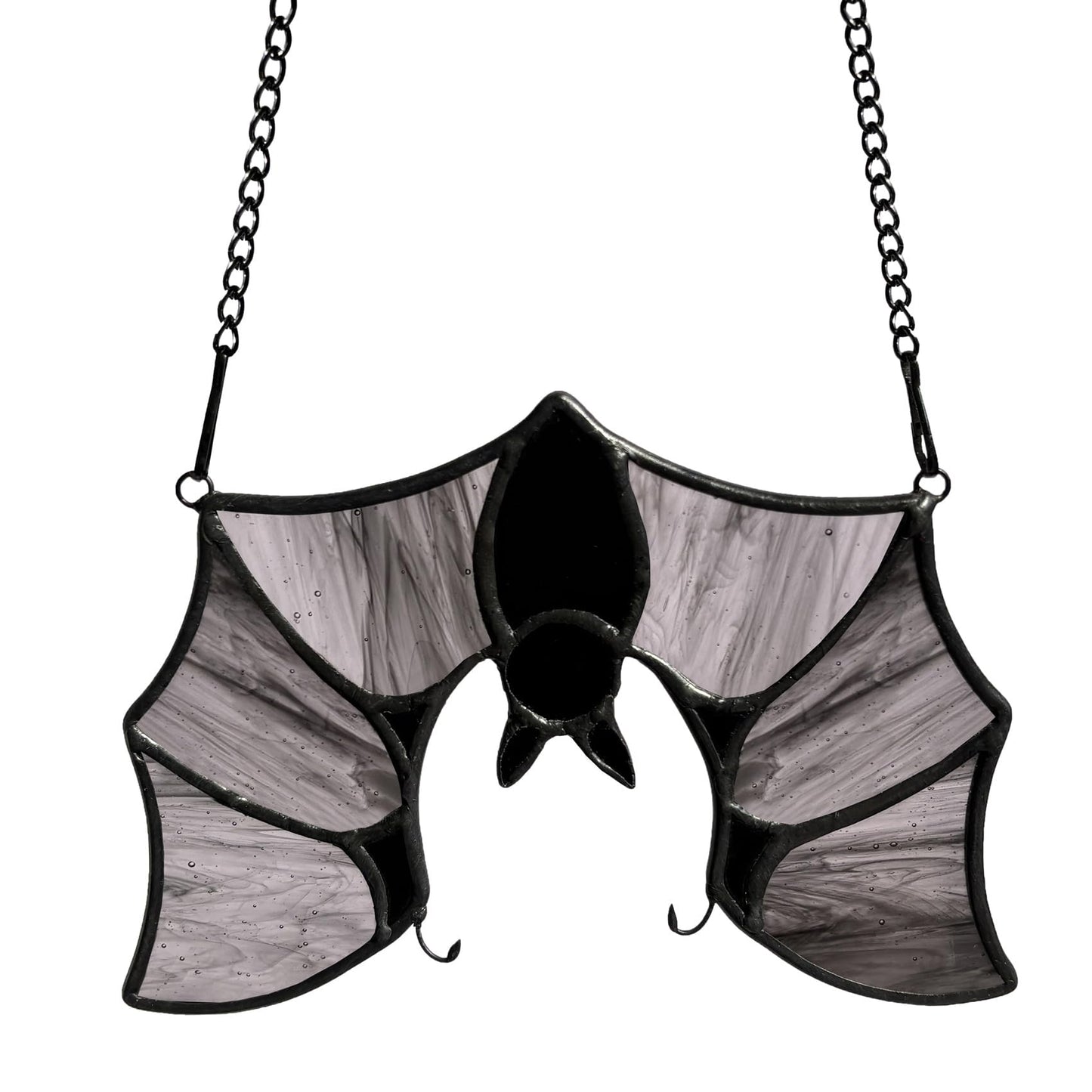 Lcensp Stained Glass Bat Decor Window Hangings Ornament, Gothic Bat Suncatcher Halloween Decorations Gifts, Handmade Occult Sun Catchers Indoor Window Home Decor