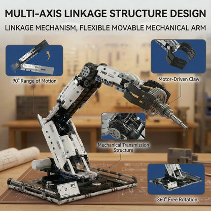 1029 PCS STEM Robotic Arm Kit for Kids Ages 8-16, Programmable DIY Robot Arm Building Toy with APP & Remote Control, Engineering Coding Robotics Kit, Educational Science Gift for Boys Girls