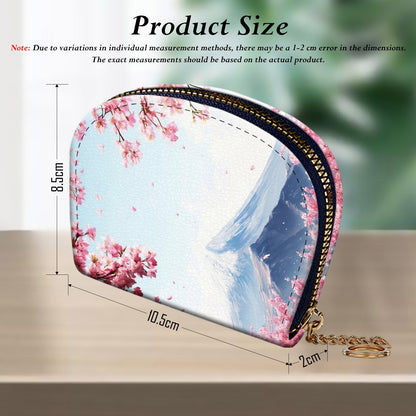 KJFHDJFDH Credit Card Holder RFID Wallet, Small Card Holder Wallet for Women with Keychain Zipper, Leather Print Credit Card Wallets Accordion Gift,Japanese Cherry Blossom