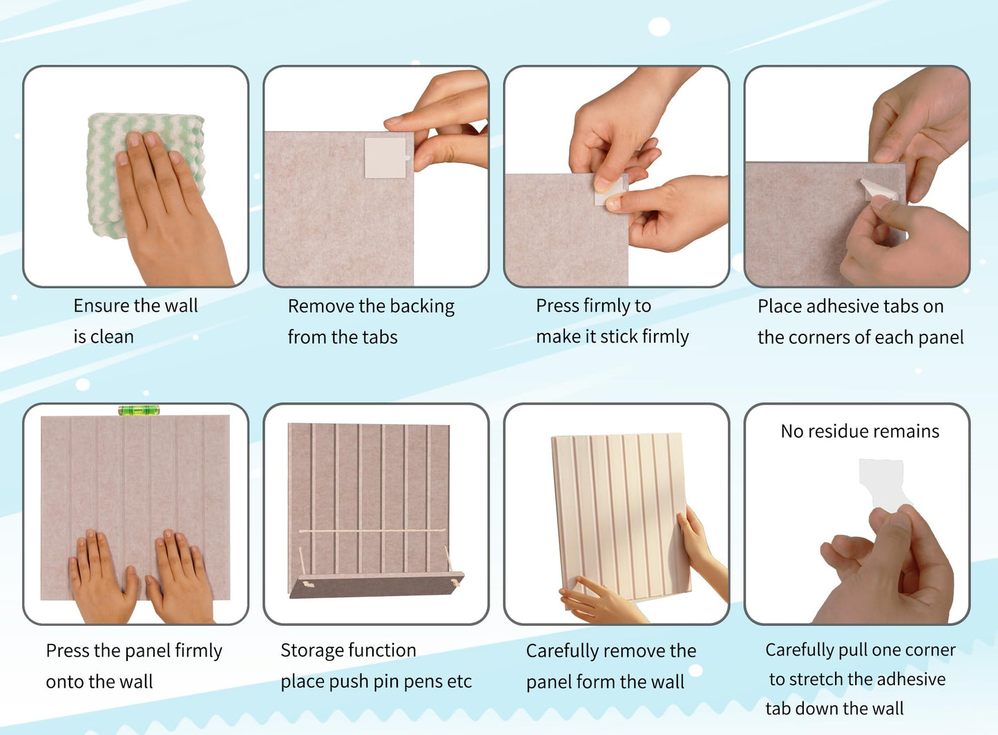 12 Pack Bulletin Boards 48" x 36" Alternative Cork Board for Office,Built-in Storage Device，Large Cork Boards for Walls ， Felt Wall Tiles, Contains Removable Security Stickers and PushPins (F-Pink)