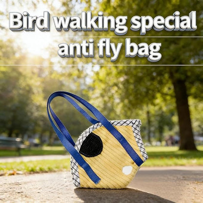 Bird Travel Carrier, Portable Bird Bag with Escape Resistant Outdoor Harness Vest for Small Medium Parrots, Cockatiel, Budgie, Ideal for Travel and Outdoor Adventures (L) (10cm)