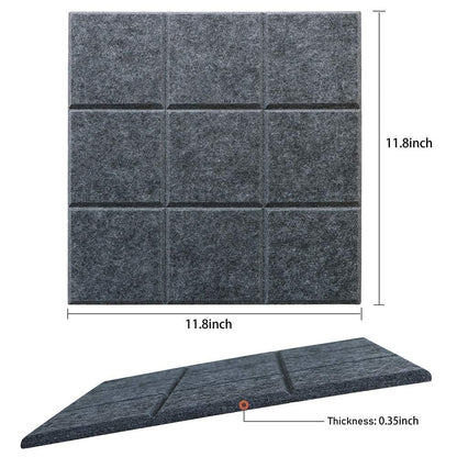 Uoisaiko Large Cork Board Felt Board Tiles for Walls with 30 Push Pins, 11.8"x11.8" Pack of 6 Pin Board Notice Boards for Home Office Kitchen, Bulletin Board Wall Tiles for Photos Memos