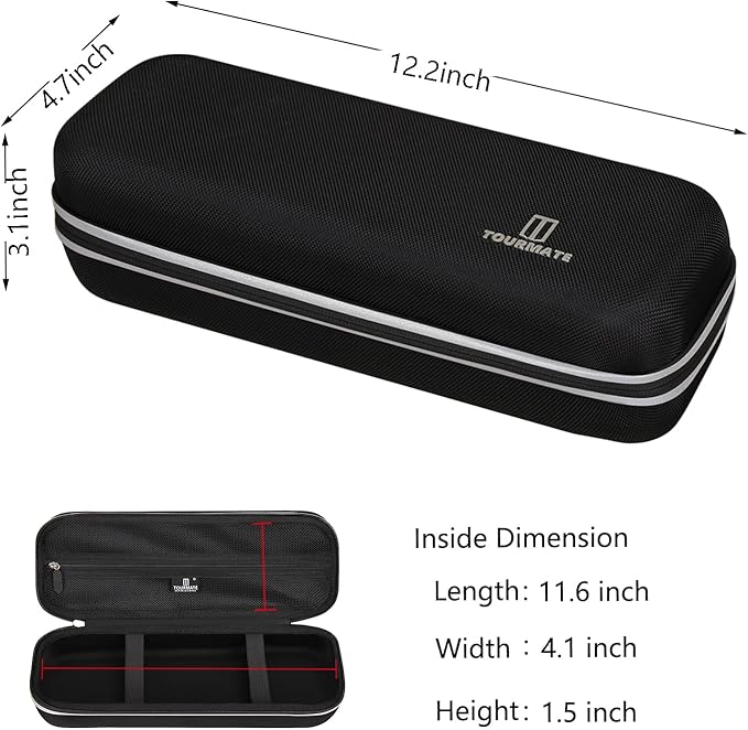 Tourmate Hard Storage Case for Baseus Vacuum, Travel Organizer, Black