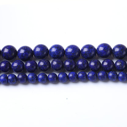 8MM Lapis Lazuli Stone Round Loose Beads Natural Gem Beads Crystal Energy Stone Beads for Jewelry Making DIY Bracelet Necklace