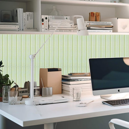 Honoson 12 Pack 48"x 36" Large Cork Board Alternative Felt Bulletin Board Wall Tiles with Safe Square Adhesive Roll Cork Tiles for Walls Home Office Classroom Back to School Pin Panels(Sage Green)