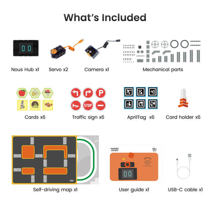 MatataStudio Nous AI Robot for Kids Ages 12+, STEM Coding Robot for Boys and Girls with Scratch & Python Programming, Robot Building Kit for Kids to Build Your Own AI Robot