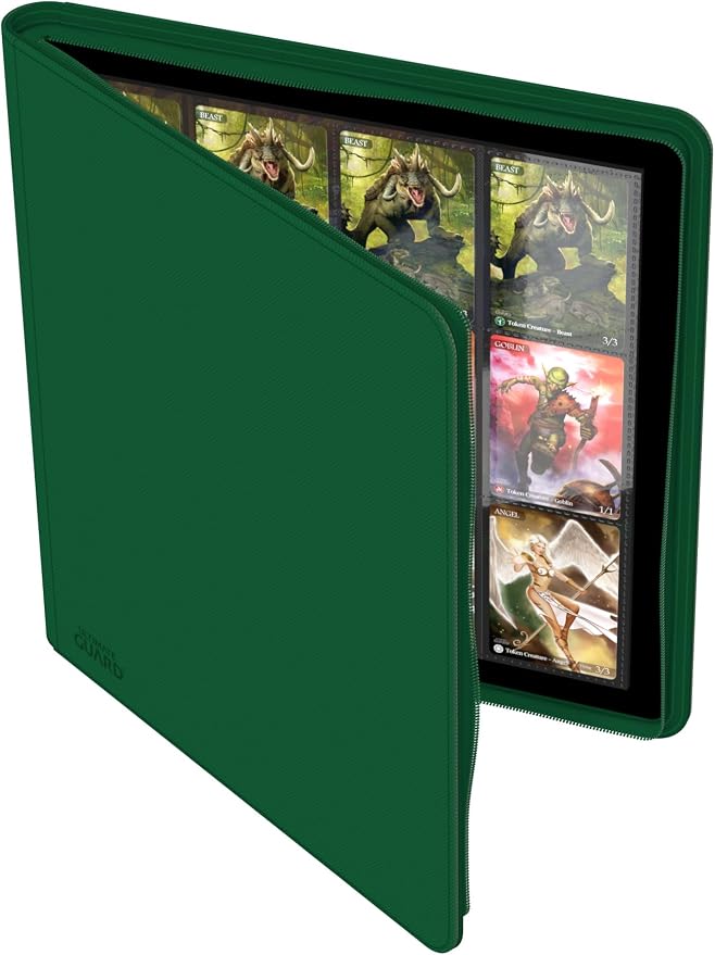 Ultimate Guard Zipfolio 480 – 24 Pocket XenoSkin (Quadrow) Green