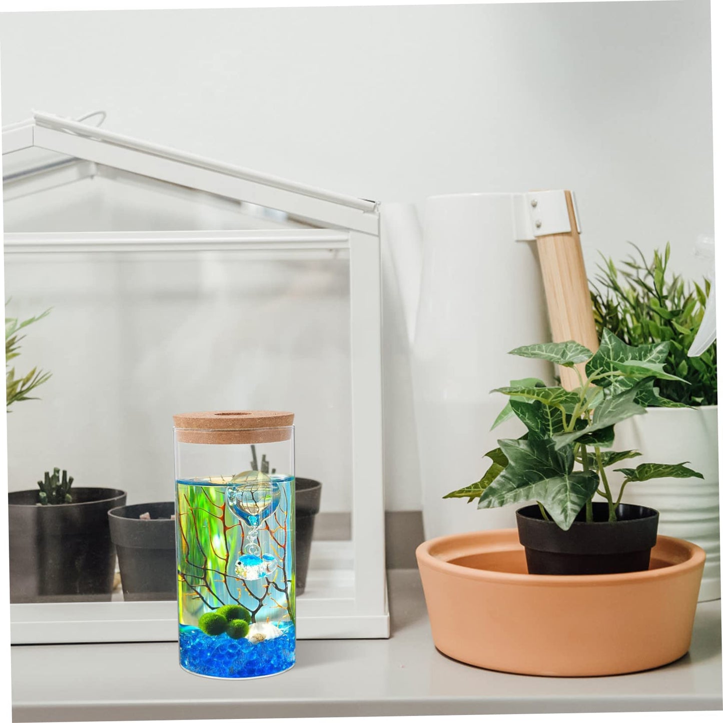 YARNOW High Borosilicate Glass Terrarium Air Plant Holder DIY Micro Landscape Bottle Home Decor Moss Plant Container