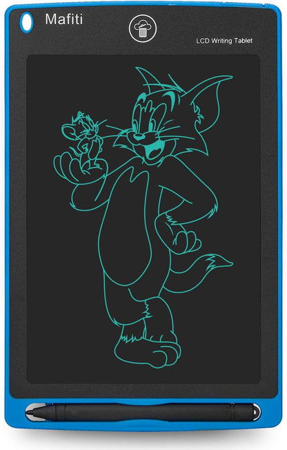 Mafiti LCD Writing Tablet 8.5 Inch Electronic Writing Drawing Pads Portable Doodle Board Gifts for Kids Office Memo Home Whiteboard Blue