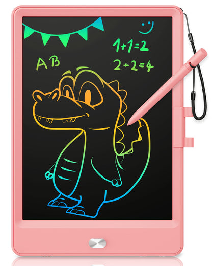 KOKODI LCD Writing Tablet, 8.5 Inch Toddler Doodle Board Drawing Tablet, Erasable Reusable Electronic Drawing Pads, Educational and Learning Toy for 3-8 Years Old Boy and Girls (Pink)