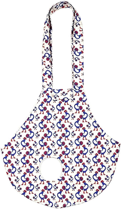 Chicken Carrier Sling Holder Bag with Handle, Driving Poultry Carriers Handbag for Farm Owners and Pet Lover Chicken Holder Poultry Travel (White#B)