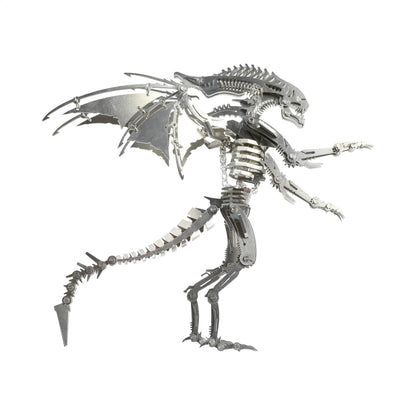 KOLOTESANE 3D Metal Puzzle for Adults, Alien Beast Animal Mechanical Model Kit, Precision Laser-Cut DIY Assembly Desk Sculpture, Unique Steampunk Home Decor Gift for Men and Teens