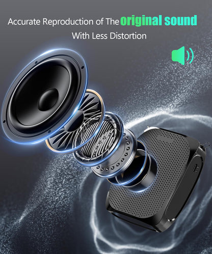 SHIDU Portable Voice Amplifier Personal Microphone Headset for Speaking Rechargeable Mini Pa System for Teachers Tour Guides Coaches Classroom Singing Yoga Fitness Instructors