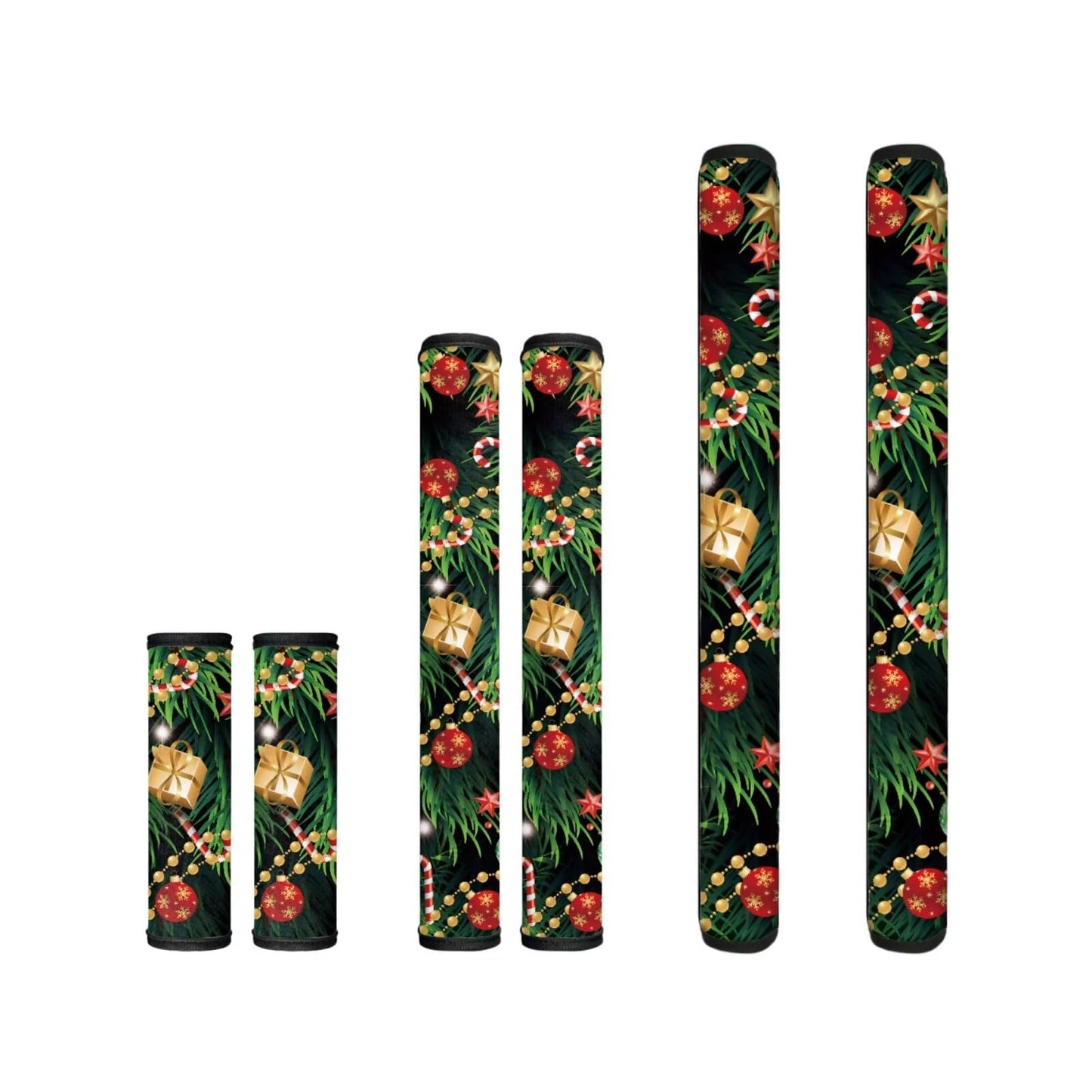 Yatixapu 6PCS Refrigerator Door Handle Covers Christmas Tree Kitchen Appliance Protective Gloves Anti-Slip Decor for Microwave Ovens Dishwashers Keep Kitchen Appliance Clean Keep Off Smudges Oil Stain