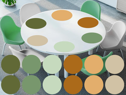 Lincia 12 Pcs Larger 12 '' Dry Erase Dots for Classroom Tables Removable Dry Erase Circles Whiteboard Marker Stickers Spots Wall Decals for School Classroom Teachers Students Table & Desk