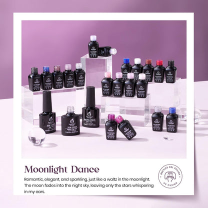 beetles Gel Polish Set - 23Pcs Macaroon Color Gel Nail Kit with Glossy Matte Top Coat Base Coat Yellow Pink White Purple Blue Glitter Bright Uv Nails Paradise Pastel Gel Halloween Gifts for Women