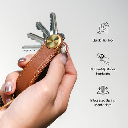 Orbitkey Key Organizer Pro - Leather (Blackout)