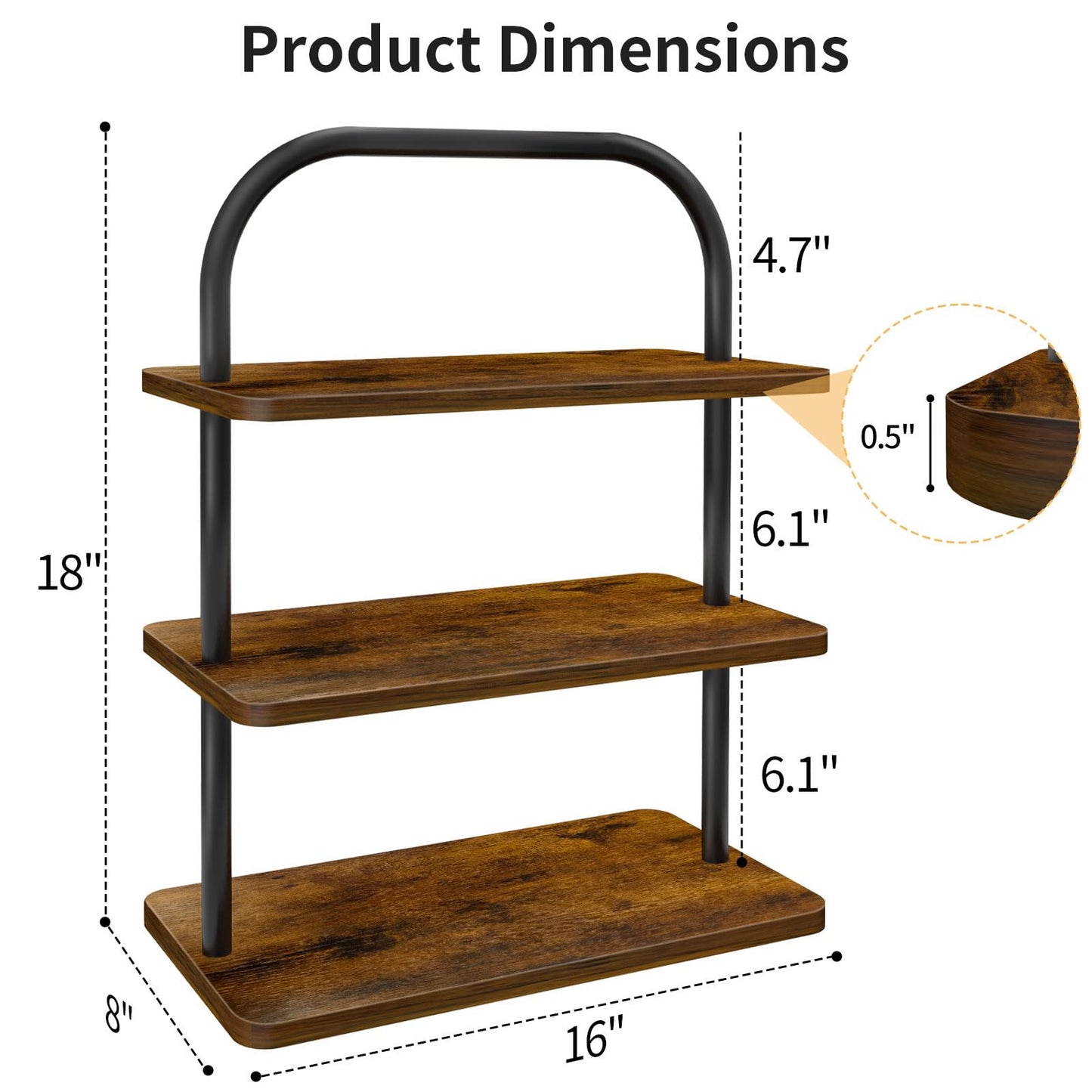OugeWood Cupcake Stand, 3 Tier Wood Cupcake Stand for 50 Cupcakes Large Dessert Stand Cupcake Display Stand Cupcake Tower for Farmhouse Decor, Party Serving Tray, Vendor Dessert Table Display Set