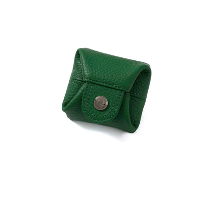 Cockatoo Genuine Leather Coin Pouch Change Holder, Mini Snap Pocket Wallet for Men Women (Hills, Small)