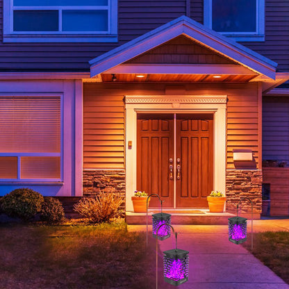 EOYIZW Solar Lights Outdoor, 99 LEDs Halloween Outdoor Lantern IP65 Waterproof Solar Garden Lights Decor for Halloween Garden Yard Porch Patio 2 Pack